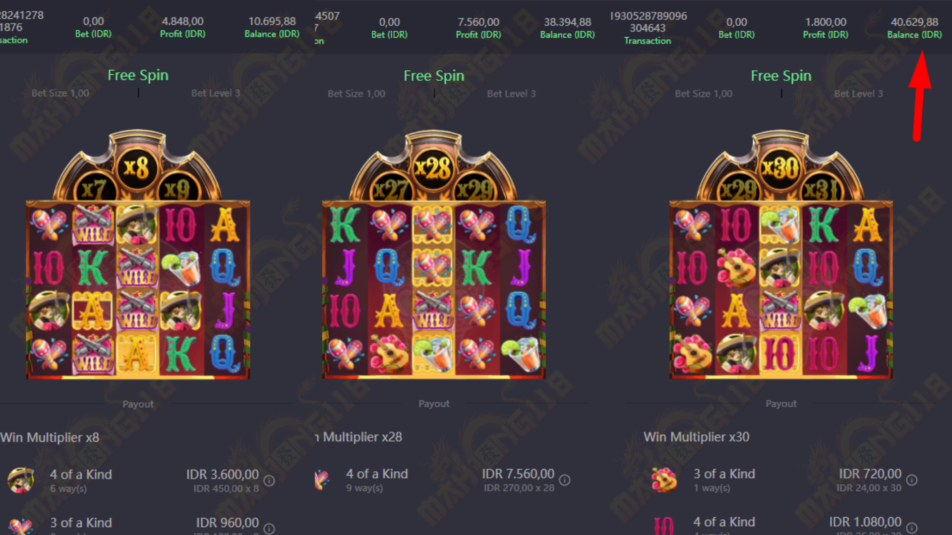 MAHJONG118 JACKPOT SLOT WILD BANDITO  Rp 40.000.000,– LUNAS